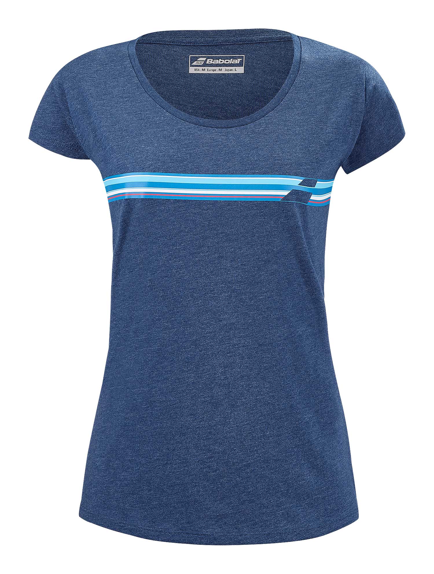 EXERSIZE STRIPE TEE ESTATE BLUE