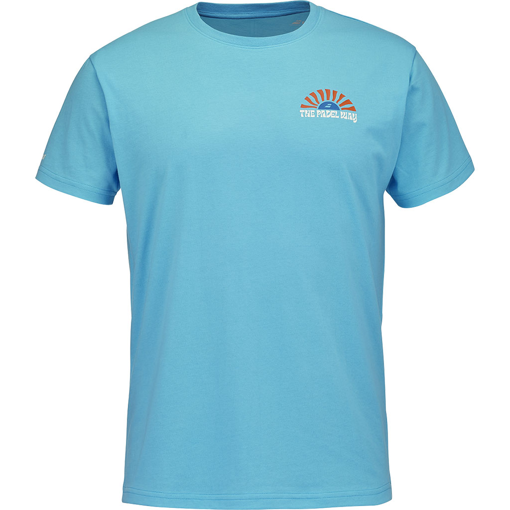 PERF COTTON TEE SCUBA BLUE