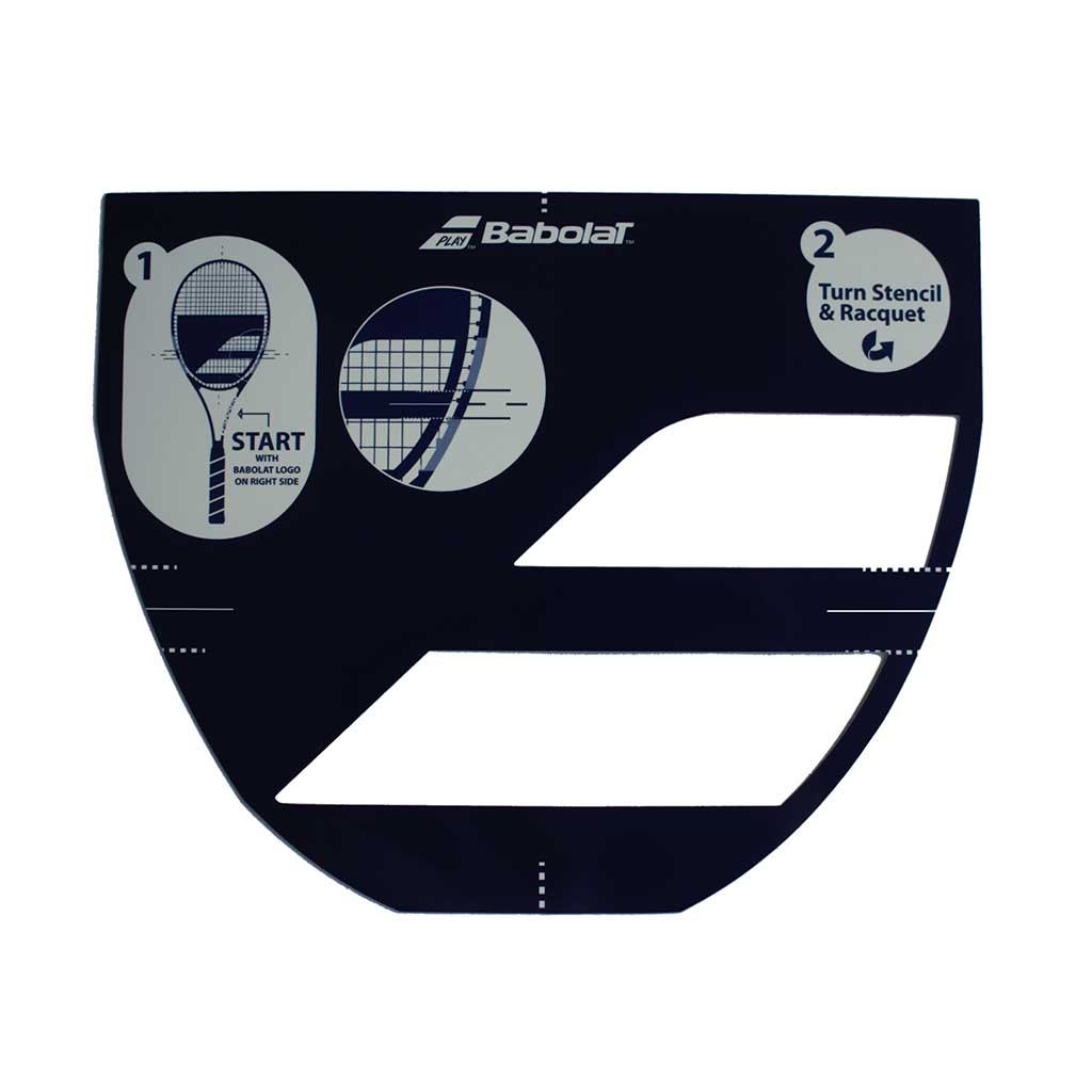 ШАБЛОН ЗА ЗА ЛОГО НА ТЕНИС РАКЕТА STENCIL LOGO TENNIS