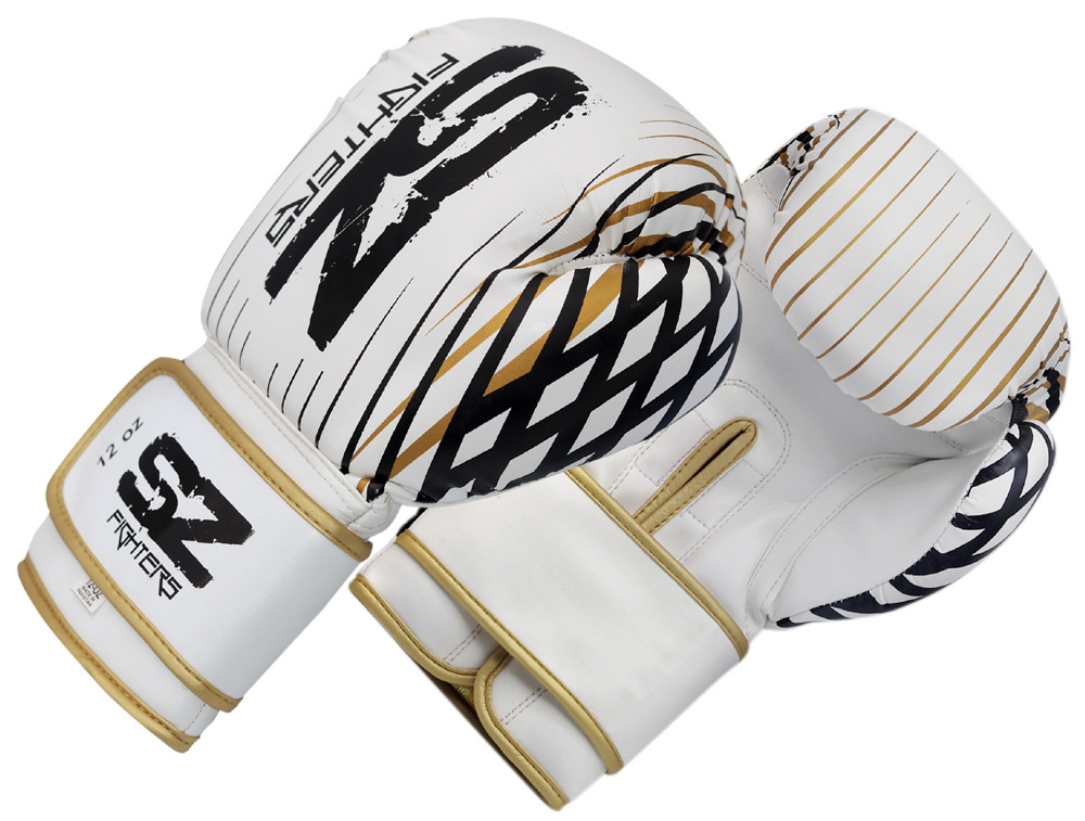 SZ Fighters – Боксови ръкавици естествена кожа – Plasma – Gold 1