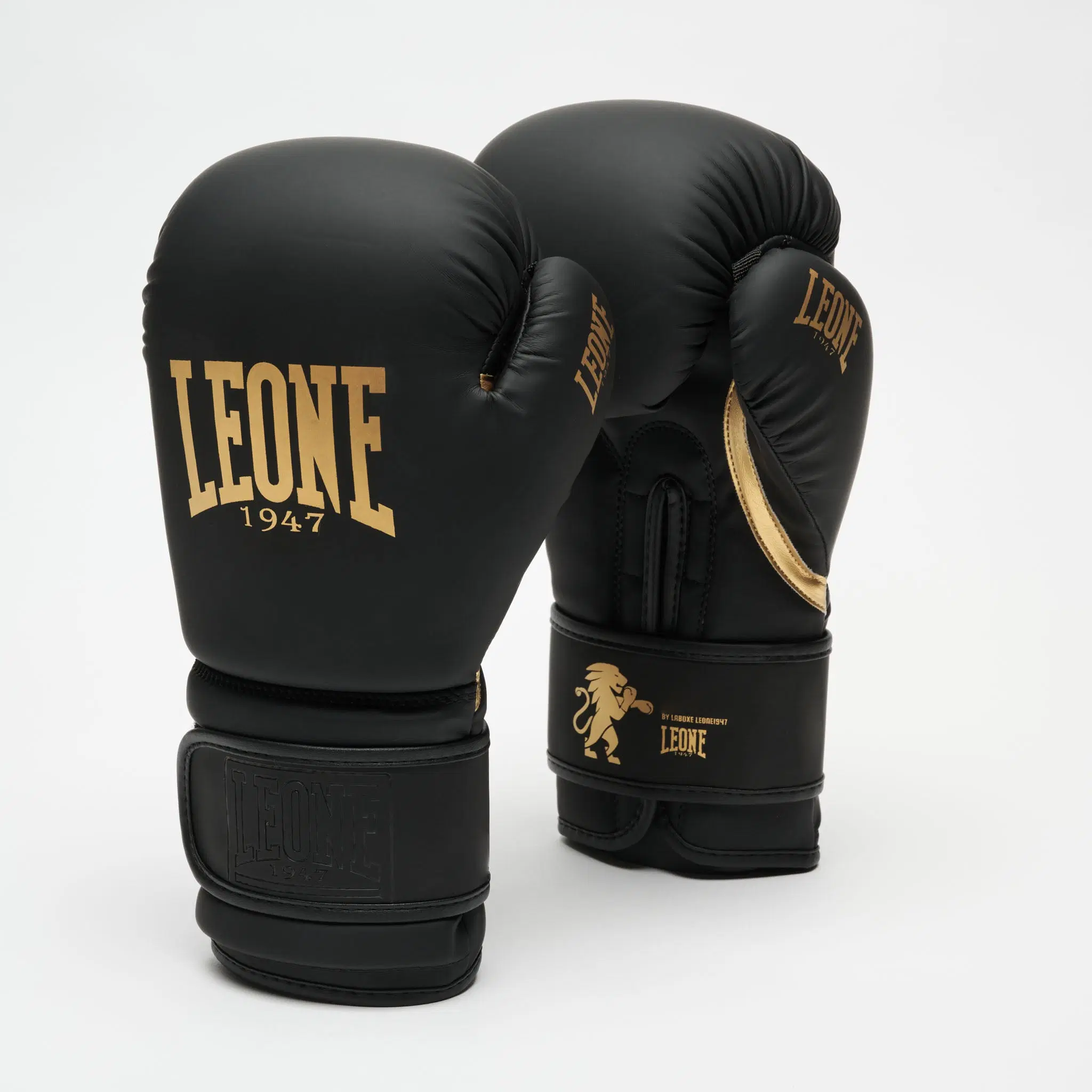 Leone 1947 – BLACK&GOLD BOXING GLOVES GN059D / Black/Gold – 14 oz