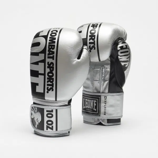 Leone 1947 – NEXPLOSION BOXING GLOVES GN322 – Silver/Black – 10 oz