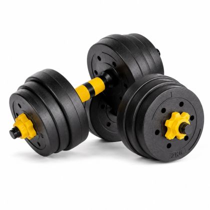 Дъмбели MAXIMA 2х10 кг със щанга | Sandex Sport