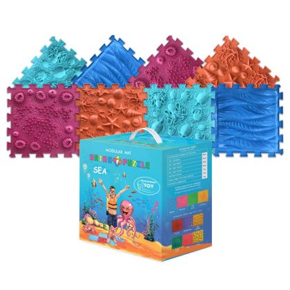 Модулен сензорен килим ORTHO PUZZLE, Микс Море