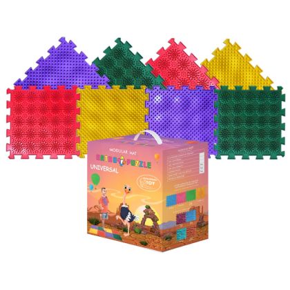 Модулен сензорен килим ORTHO PUZZLE, Микс Таралежи