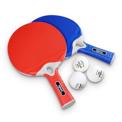 Хилки за тенис на маса TIBHAR Outdoor, Комплект два броя с три топчета