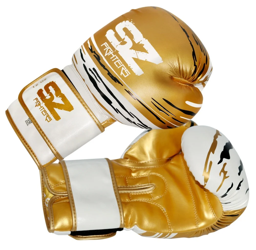 SZ Fighters – Боксови ръкавици естествена кожа – Madness – Gold 1