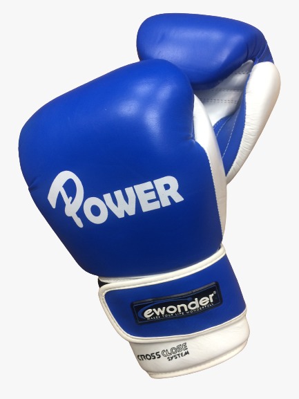 Боксови ръкавици Power Ewonder pro – Синьо-бяло