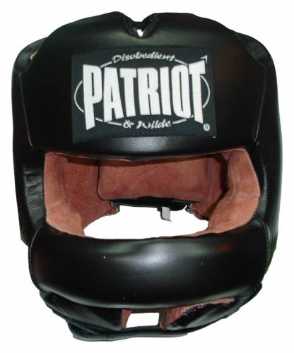 Боксова каска с метална шина Patriot HGL-018 – черна
